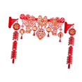 thumbnail image 2 of Tachiuwa 2025 Chinese New Year Decorations Lunar New Year Pendant for Front Door Gate D, 2 of 9