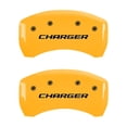thumbnail image 5 of MGP 4 Caliper Covers Engraved Front Charger Engraved Rear RT Black finish silver ch Fits select: 2016-2019 DODGE CHARGER SXT, 2012-2019 DODGE CHALLENGER SXT, 5 of 6