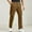 Brown, variant on George Mens Relaxed Fit Cargo Pants With Stretch, Elastic Waist Straight Pants with Pockets, Men's and Big Men's Army Green,Size M