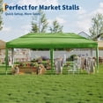 thumbnail image 2 of Garvee carpa plegable 10x20 con sistema one push, impermeable para todo clima y protección UPF 50+, incluye bolsas de peso y bolsa con ruedas para playa y eventos, 2 of 7