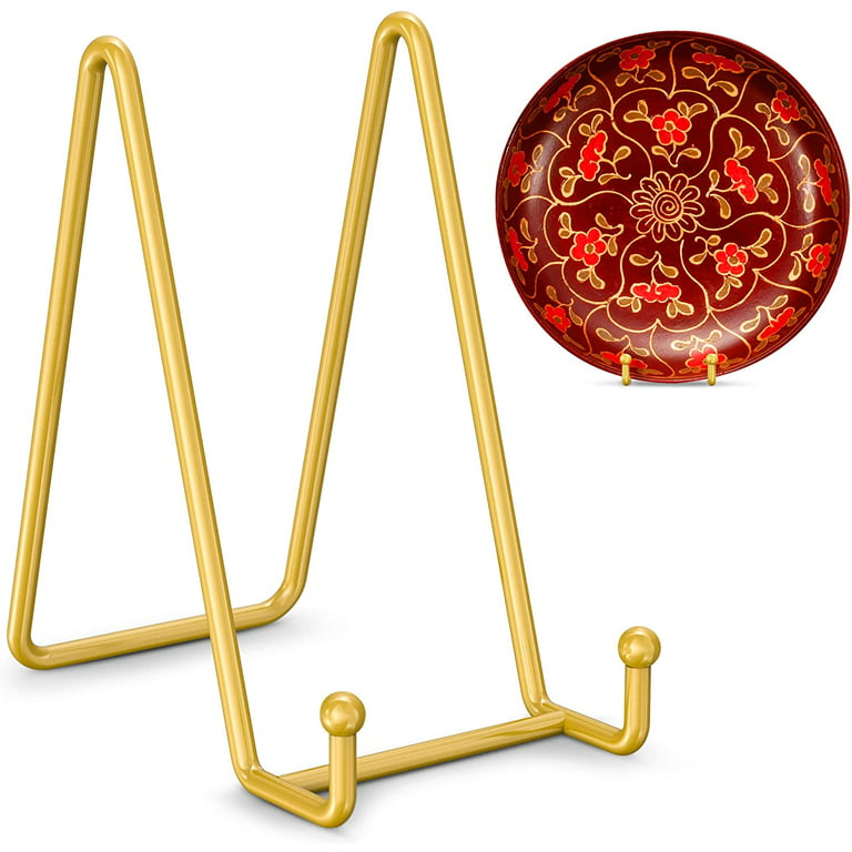  UoYeet Plate Stand 12 Inch Gold Display Plate Holder