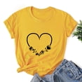 thumbnail image 3 of AOOCHASLY Valentine's Day Women's Tops, Fashion Women's Heart Print Graphic Cute Tee Shirt Funny T Shirt Tops, 3 of 7