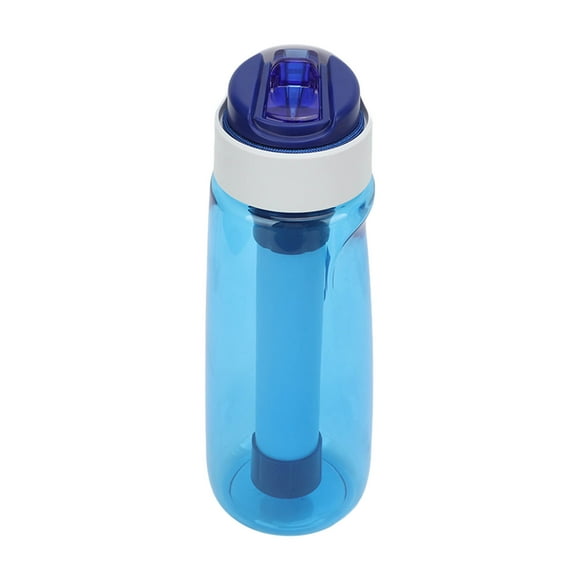 Filtered Water Bottle, 750Ml Portable Water Filter Bottle With Removable Multi Layer Filter Straw Bottle For Hiking, Backpacking, Travel, Cycling
