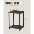 thumbnail image 5 of Side Tables Set of 2 Small End Table Nightstand for Living Room Bedroom Rectangle Misty Gray and Classic Black, 5 of 6