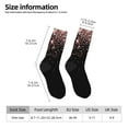 thumbnail image 6 of Uemuo Rose Gold Glitter1 Pattern Women's Crew Socks, Soft Durable Breathable Moisture-Wicking with Odor Control Cotton socks, 6 of 9