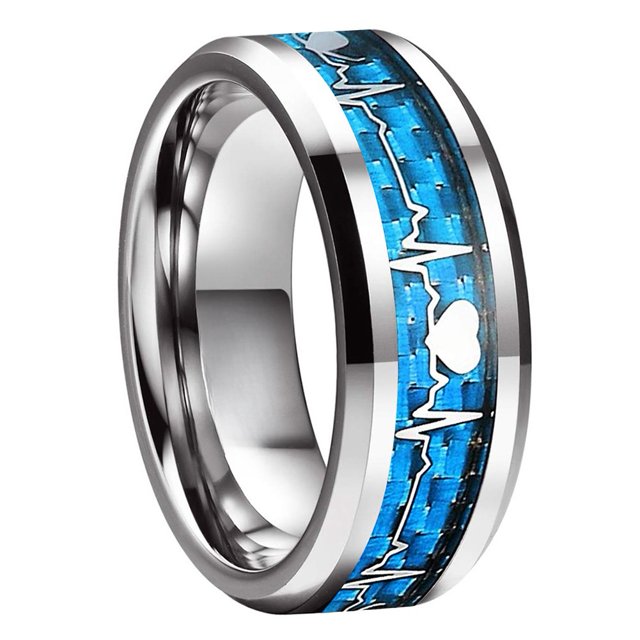 Simple 8mm Rainbow Color Stainless Steel Rings For Men Women Colorful Matte Brushed Men Rings Wedding Band Jewelry Drop Shipping StyleC 10