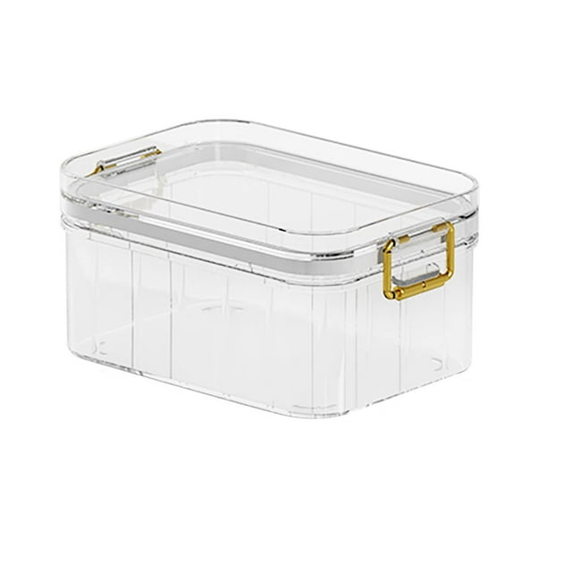 4 Size Single Clear Plastic Storage Jars Vacuum Proof Fresh Storage Airtight Jars Kitchen Airtight Jars With Lids Proof Crispers Freezer Bag Storage Organizer Airtight Food Storage