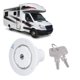 thumbnail image 5 of Entrada de agua por gravedad RV entrada de escotilla de llenado de agua dulce de plástico PP blanco para caravana para remolque para autocaravana ANGGREK Otros, 5 of 8
