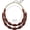 NK_10574_red_oak, variant on 2 Layer Statement Chunky Wood Beaded Fashion Collar Necklace for Women (NK-10574)