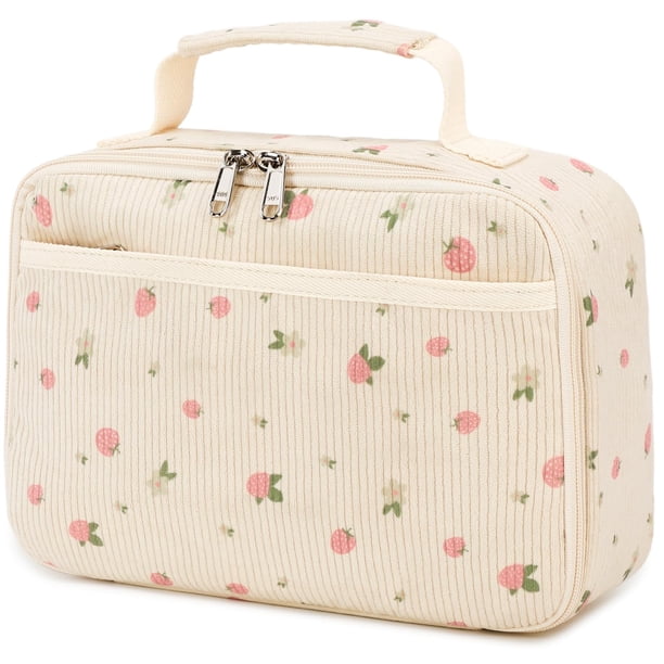 Bolsa térmica para almuerzo BTOOP Unicornio de pana para niñas 30x14x21 cm