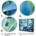 thumbnail image 3 of Designart "Majestic Agave Green Succulents I" Floral Floater Framed Wall Art Print, 3 of 7