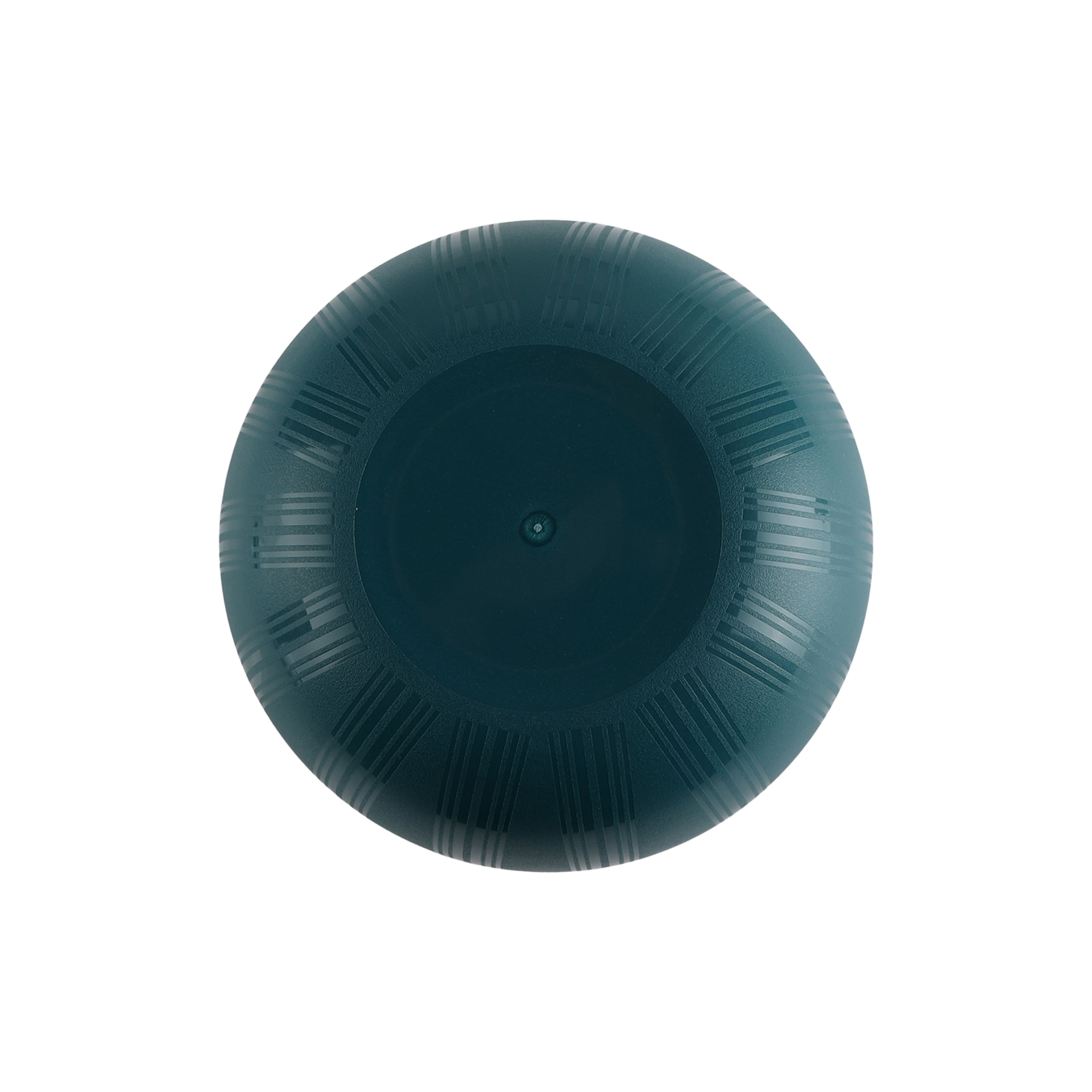 Assiette ronde en plastique bleu Mainstays, avec motif à rayures gravées, 26,7 cm (10,5 pouces)