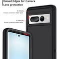 thumbnail image 4 of Designed for Google Pixel 7 Pro Heavy Duty Case, Triple Layer Protection Shockproof Dropproof Dustproof Anti-Scratch Phone Case Cover for Google Pixel 7 Pro,Black, 4 of 7