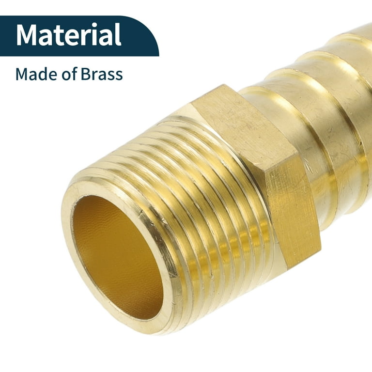 Y-Shape 3-Way Brass Hose Barb Fitting – 9/16” (14mm) Equal Barb, Fuel/Water/Air