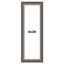 8x28 Frame Brown Solid Wood Picture Frame | 1.75 Inch Moulding Width | Austin Frame Complete with