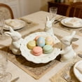 thumbnail image 6 of Adorable Bunny Ceramic Tray, Easter Decorative Dessert Stand & Snack Platter for Spring Table Decor, 6 of 8