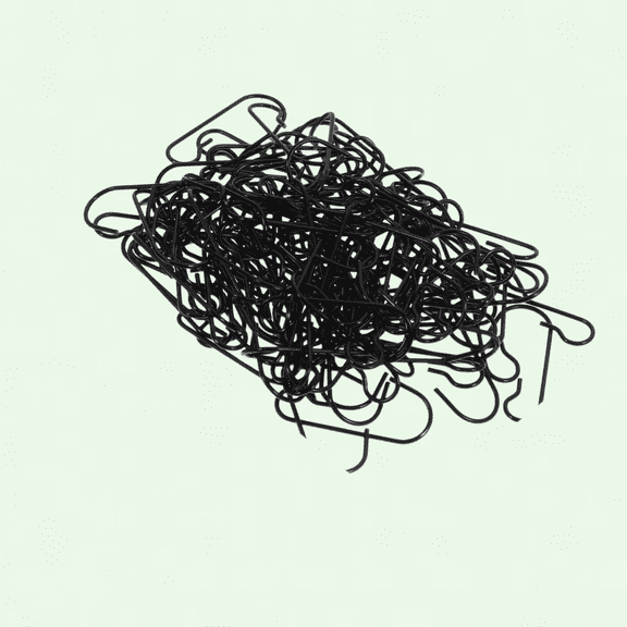 Christmas Ornament Hooks Set of 120, Black Metal Wire Hooks with Storage Box for Christmas Tree Decoration