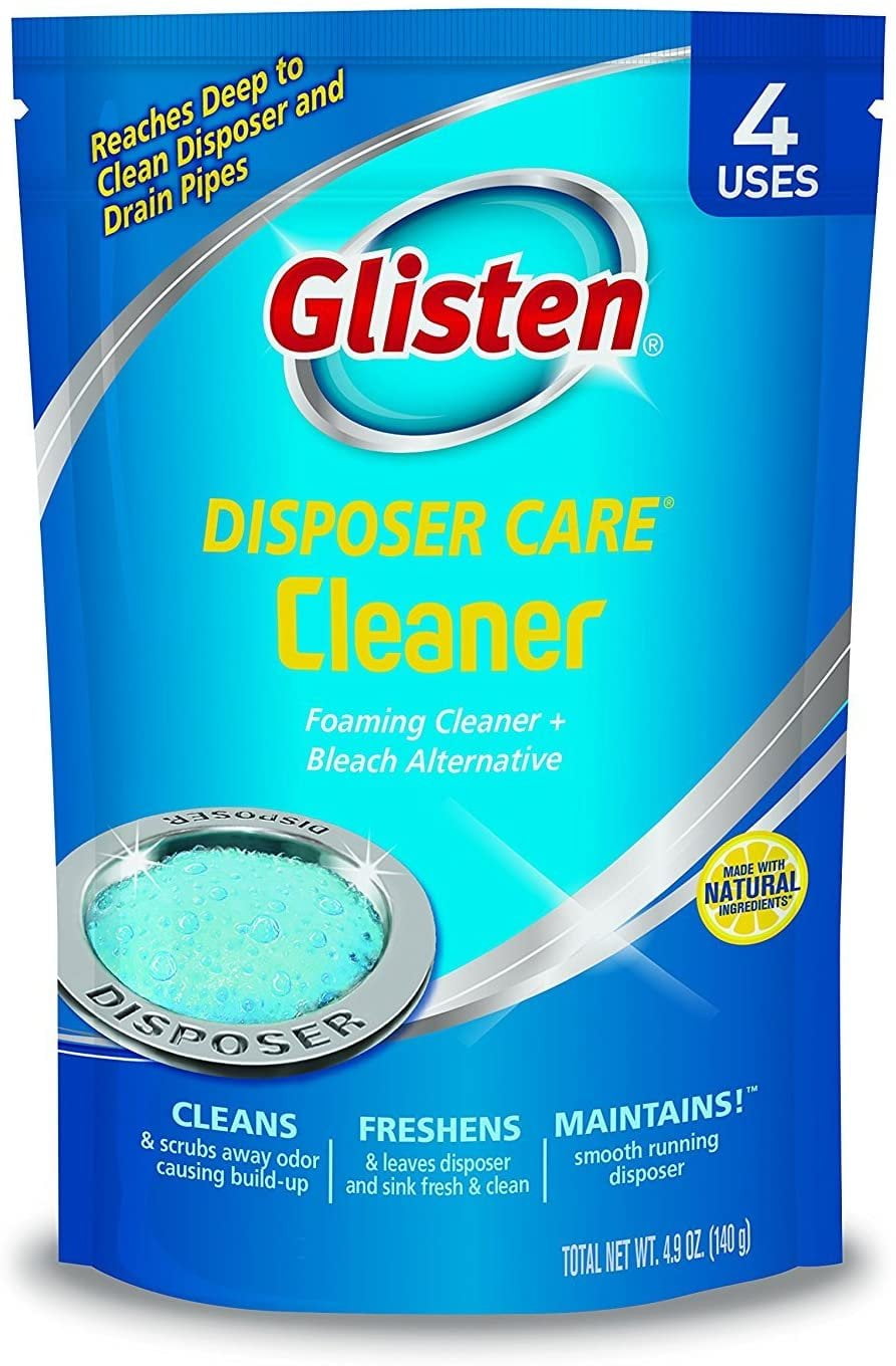 Glisten DP06NPB Foaming Garbage Disposer Cleaner 4.9 Ounces 2 4 Packs
