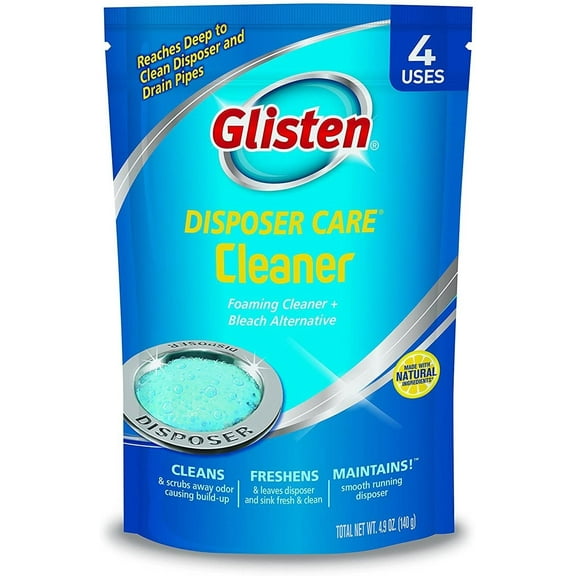 Glisten DP06N-PB Foaming Garbage Disposer Cleaner 4.9 Ounces 2 4 Packs