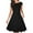 Black, variant on Women's Summer Dress Casual Sundresses Pleated Knee Length Sleeveless Tank Dress