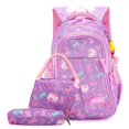 thumbnail image 1 of MesaSe  Student Backpack Bow Print Waterproof Smooth Zipper Bookbag Handbag Pencil Bag for Primary School Students, 1 of 10