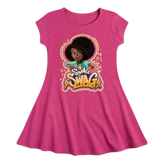 Karma's World - Swag Is Swag - Toddler And Youth Girls Fit And Flare Dress