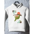 thumbnail image 3 of Image Conscious Momma Sloth And Baby Hoodie Toddler -Jay Fleck Designs, Unisex Casual Fit, 3 of 4