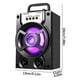 thumbnail image 3 of Pisexur Electrónica para Hombres Audio al Aire Libre Altavoz Bluetooth Portátil Subwoofer Colección de Luces de Colores Anuncio Electrónica Transparente para Niños, Organizador de Electrónica, 3 of 9