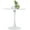 White, variant on Homy Casa 31.5 Inch Round Pedestal Dining Table with Metal Base, Minimalist Design for Small Spaces