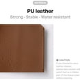 thumbnail image 2 of HSHDLDF Tissue Box Cover, [Refined] Modern PU Leather Rectangular Tissue Box Holder Decorative Holder/Organizer for Bathroom Vanity Countertop, Night Stands, Office Desk 9.5"X5"X5" Camel, 2 of 7