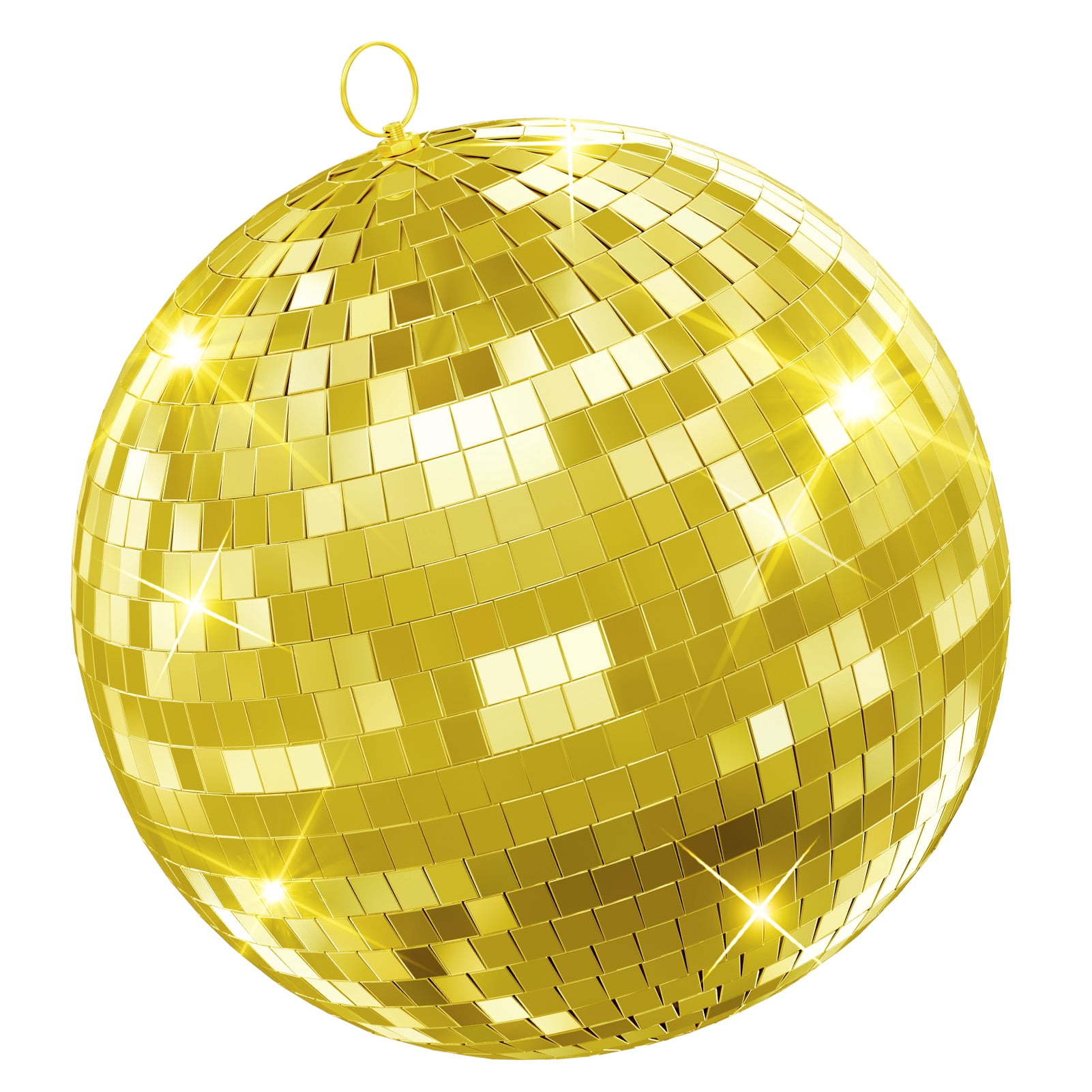 Jnismy Mirror Disco Ball, 20 Inch Mirror Ball with Hanging Ring,Light Effect Mirror Ball for Dj Club Party Live Stage Wedding Home Decor,Pink,1Pc