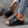 thumbnail image 3 of Orthopedic Sandals for Women Arch Support Comfort Orthotic Slides Slippers for Plantar Fasciitis Clearance Sale, 3 of 7