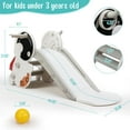 thumbnail image 5 of NEEKOY 4 in 1 Kids Freestanding Slide Climber Playset with Basketball Hoop and Ring Toss, 5 of 17