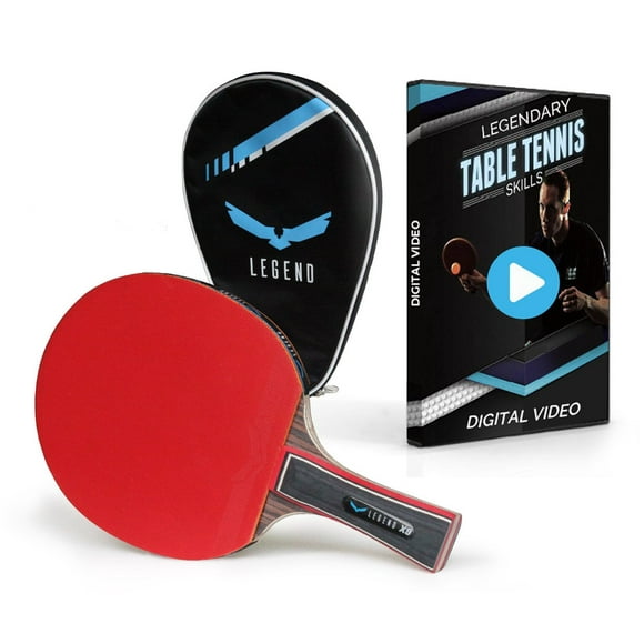 Legend X9 Hurricane Table Tennis Racket + Ping Pong Paddle Case + Training Video