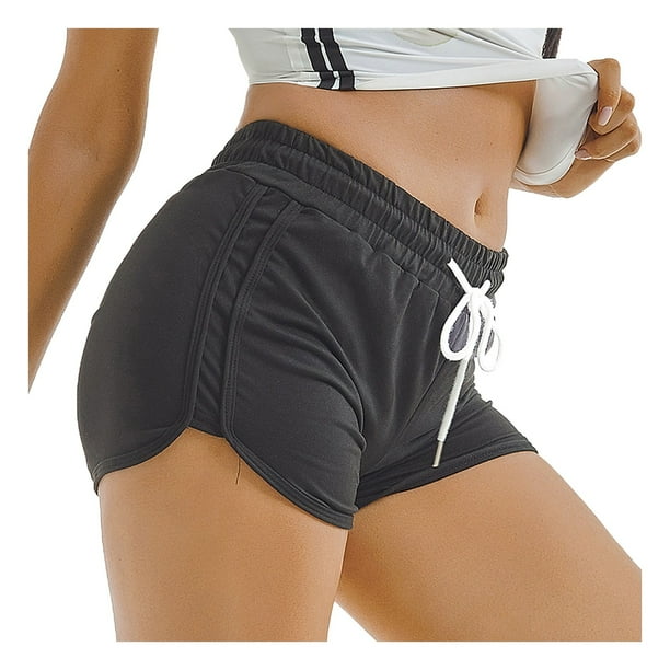 KaLI_store Gym Shorts Women Women's High Waisted Running Shorts Quick