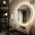 thumbnail image 5 of KWW 32 inch LED Round Bathroom Vanity Mirror, Anti-Fog Dimmable Lights, 5 of 7