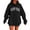 Black, variant on Hoodies For Women Preppy New York City Letter Print Fall Oversized Hoodies Soft Long Sleeve Pockets Pullover Tops