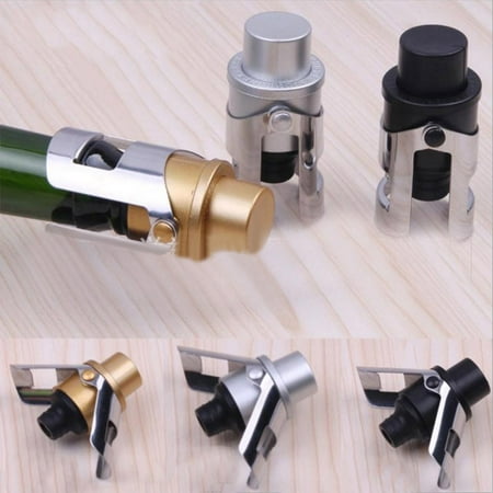 

Foraging dimple Stainless Steel Champagne Stopper Sparkling Wine Bottle Plug Sealer