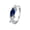 Blue, variant on Happy New Year Gift Cubic Zirconia Ring Ladies Fashion Rings Inlaid Zircon Personalized Fashion Combinations Crystal Horse Eye Diamond Rings