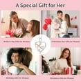 thumbnail image 5 of APSVO Birthday Christmas Jewelry Gifts for Mom Mother Stocking Stuffers MAMA 925 Silver Plated Love Heart Necklace CZ Hypoallergenic Pendant Chain, 5 of 5