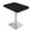 Black Cypress w/Silver Base, variant on 34" Small Dou Bistro Height Table Double Metal Base Bar Table