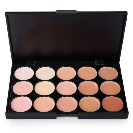 Ktaxon Face Concealer Palette Makeup Foundation Acne Repair Cream Face Powder 15 (Best Powder Foundation For Acne)