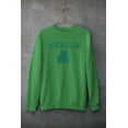 thumbnail image 5 of Old Glory Mens St. Patrick's Day Dublin Shamrock Long Sleeve Graphic Sweatshirt, 5 of 6