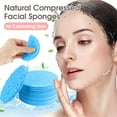 thumbnail image 4 of 30Pcs Natural Cleaning Wood Pulp Cotton For Facial Cleansing Sponge For Exfoliating Wood Pulp Cotton,Blue Makeup Puff, 4 of 9