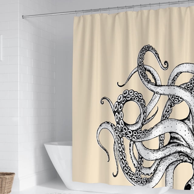 Guardoinrt Polyester Premium For Luxurious Feel Decor Shower Curtain For Bathroom Easy To Install HD Printing YL490-5
