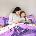 thumbnail image 5 of Homewish Purple 3D Letter Print Full Size Comforter Sets,Halloween Monogrammed B Bedding Comforter Set,Halloween Reversible,3pcs,1 Comforter and 2 Pillowcases, 5 of 7