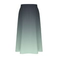 thumbnail image 5 of WRKEKC Long Skirts for Women Summer, Casual Skirts for Women, Women's Summer Casual Gradient Printed Drawstring Loose Mid-Length Skirt with Side Pocket, 5 of 6