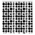 thumbnail image 2 of Ambesonne Modern Shower Curtain, Abstract Grunge Stroke Round, 69"Wx84"L, White and Charcoal Grey, 2 of 4