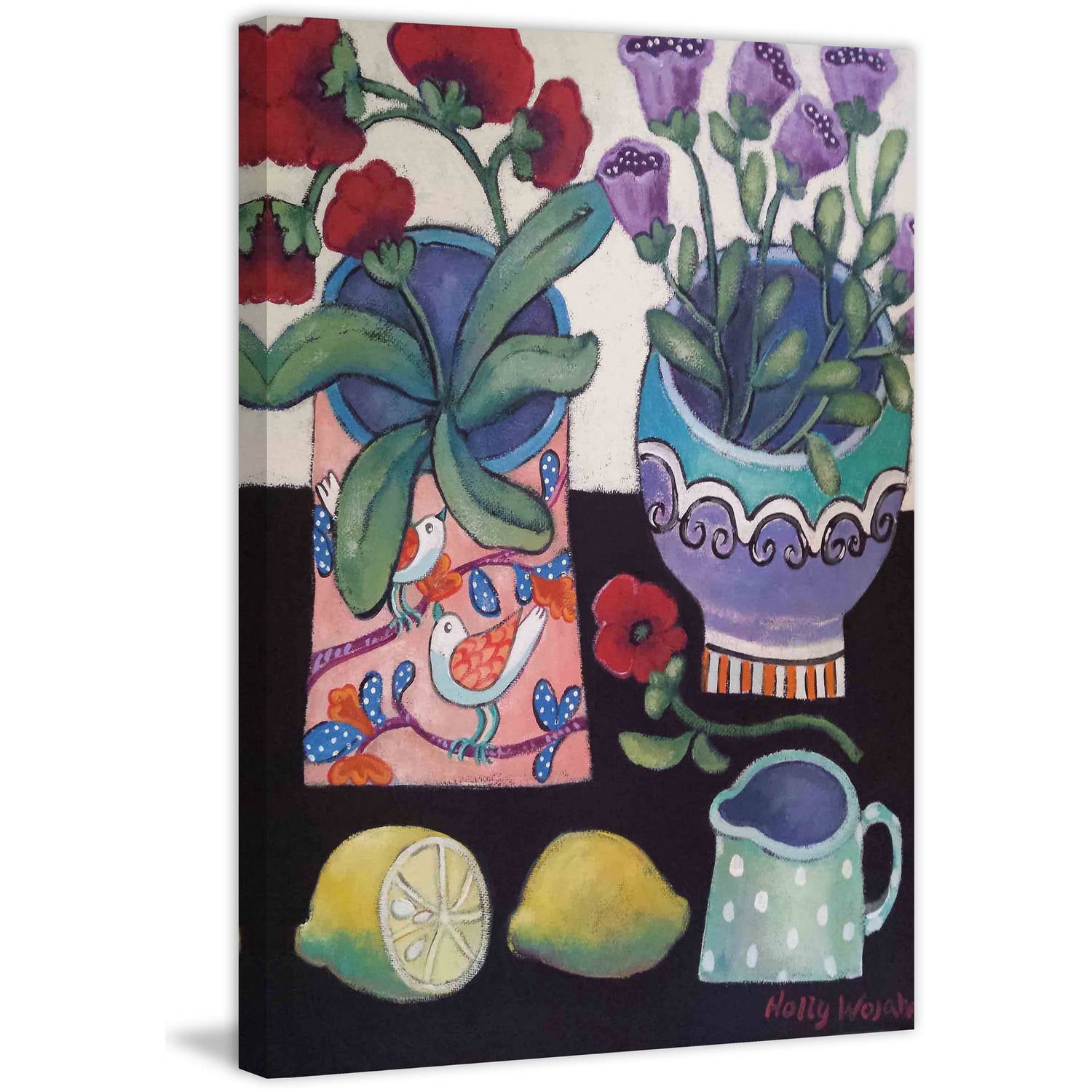 Marmont Hill "Happy Still Life with Lemon" Painting Print on Canvas