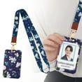 thumbnail image 2 of Printed Leather Id Card Hanging Rope Hard Card Holder G Clearance! Kaireo Heart Shaped Cell Phone Lanyard with Sliding Card Holder Adjustable Braided Strap for O Ffice Id Cards Pvc Leather, 2 of 9